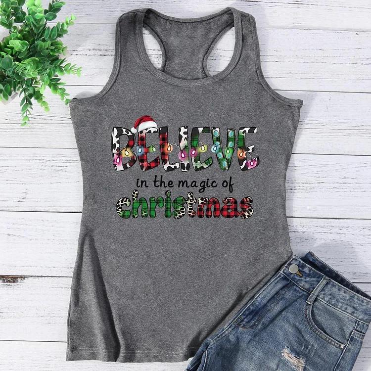 Believe In The Magic Of Christmas Vest Top-Annaletters
