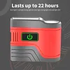 LED Hat Light with Motion Sensor IPX6 Waterproof Clip on Cap Lights (Red)