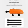 Bike Top Tube Bag Reflective Bike Front Frame Bag Cycling Pouch for Night Riding