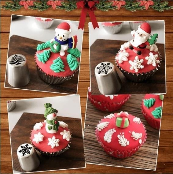 🥧USD9.99 🎄 - flower cake piping nozzles