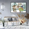 Elk And Snowman - 14CT Stamped Cross Stitch 38*29cm/14.96*11.42in