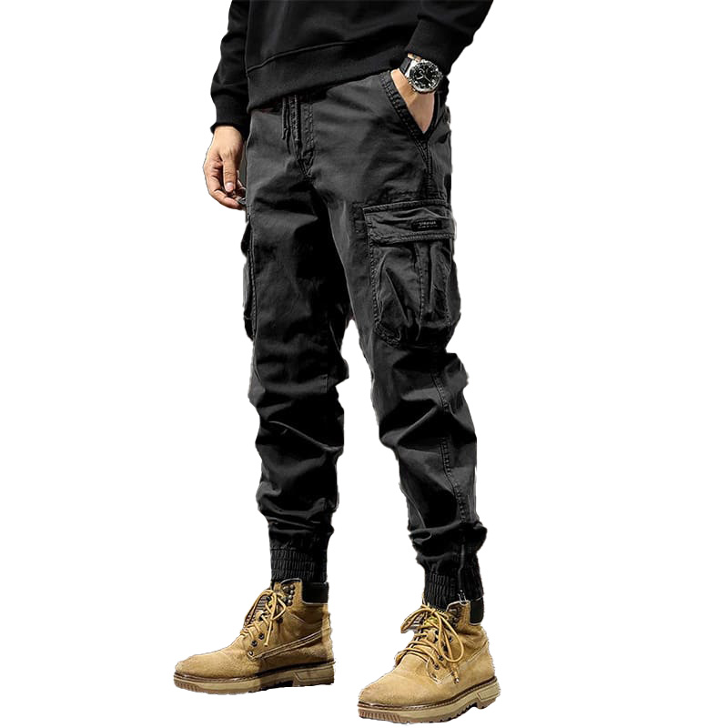 Autumn & Winter Loose Overalls Men's Wear-resistant Windproof Casual Pants Outdoor Denim Military Style Sports Special Forces