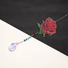 Roter Rosen-Sonnenfänger - 5D DIY Craft Anhänger