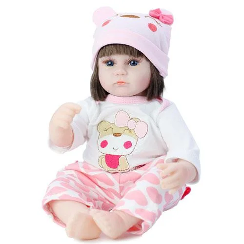 16" Addison Reborn Baby Girl Full Silicone Lifelike Doll - Reborn Shoppe