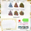 (US Only)6PCS Christmas Tree DIY Diamond Art Greeting Cards Congratulations Cards & Gifts