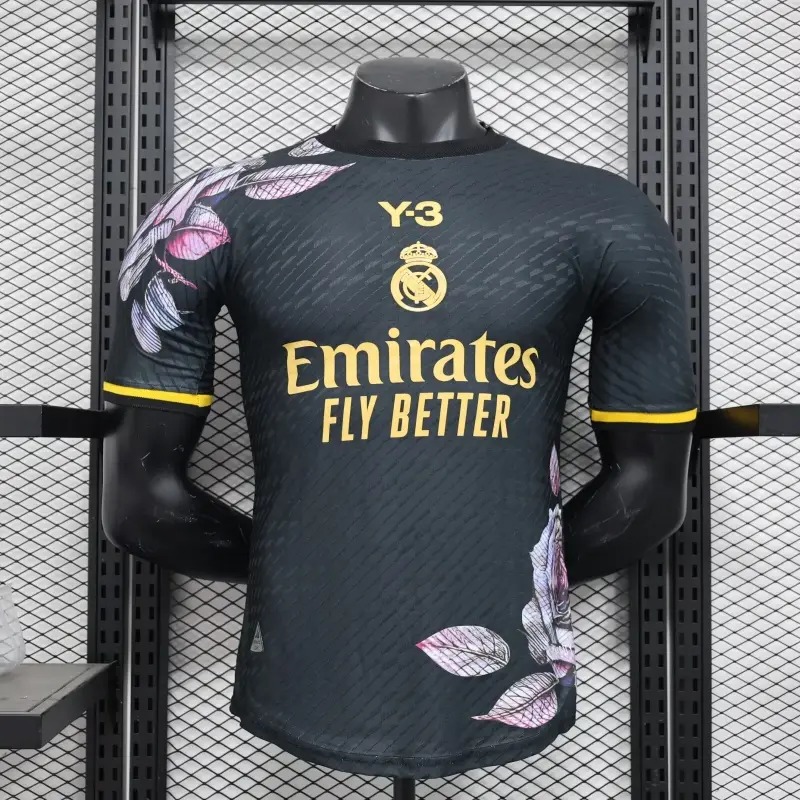 2024/2025 Player Version Real Madrid Y-3 Special Edition Black Gold Football Shirt 1:1 Thai Quality mysite