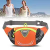 Nylon Phone Belt Bags Elastic Running Waistpack for Outdoor Sport (Orange)