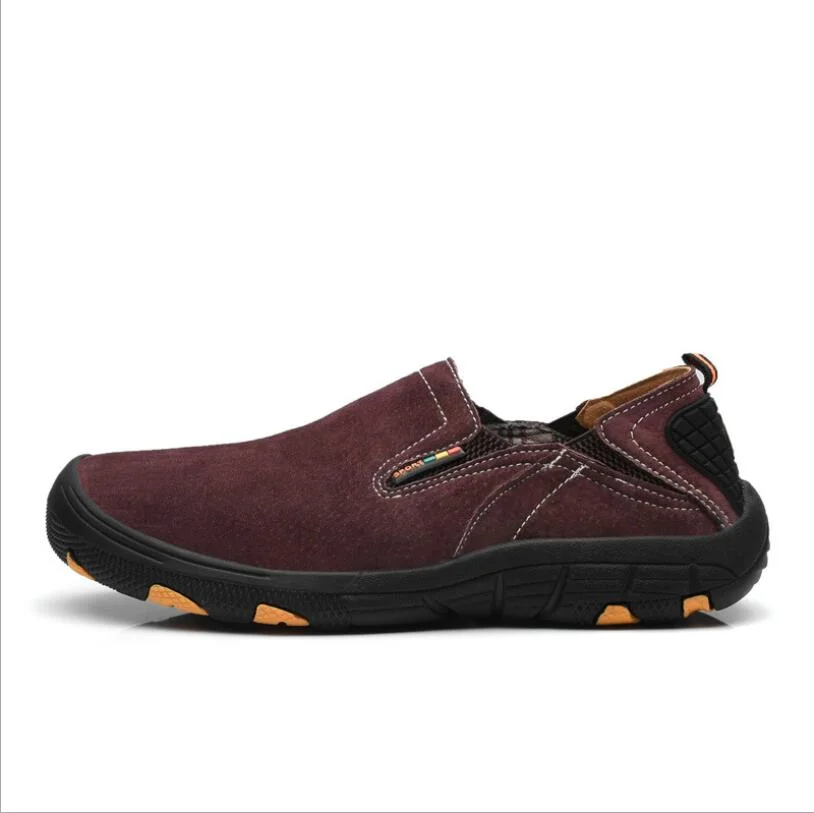 Men Shoes Leather Casual High Quality Loafers Breathable Flats Soft Light Shoes Fashion Men's outdoor Footwear Big Size 48