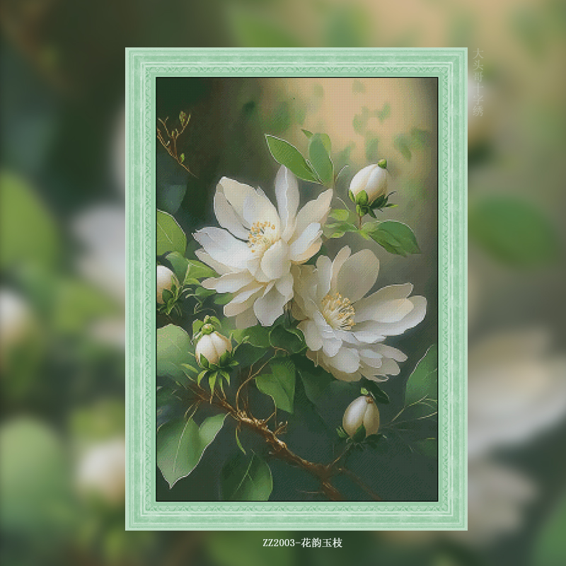 [ZZ2003-Flower Rhyme Jade Branch]  Painting Fairy Cross Stitch