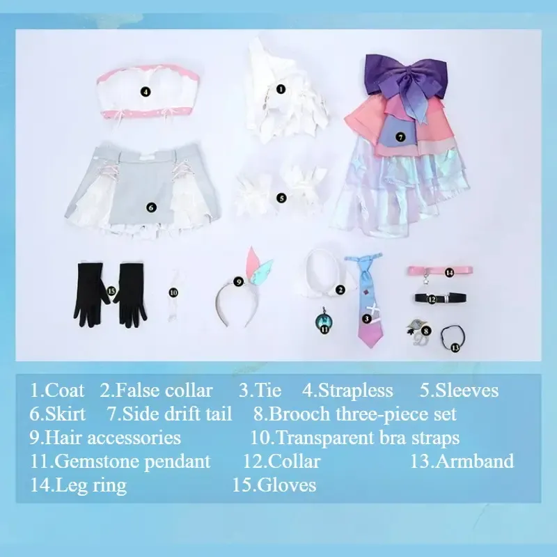 [Wetrose] Pre-Order Wuthering Waves Denia Korea Anniversary Game Outfit Cosplay Costume