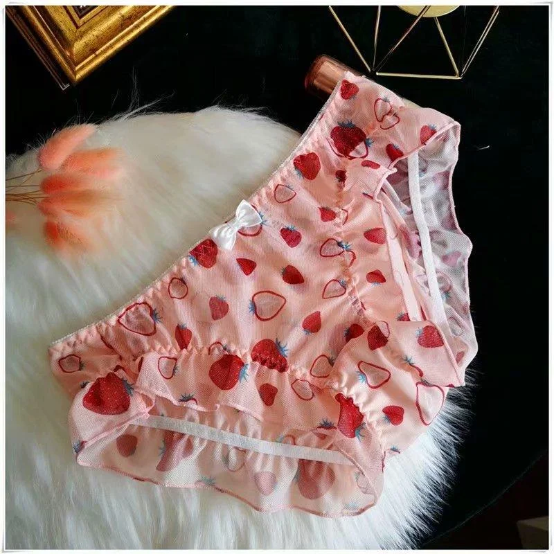 Teenage panties transparent Embroidery Hollow Out Underwear Panties  lace Briefs Low Waist Shorts Lingeries Cueca Calcinhas