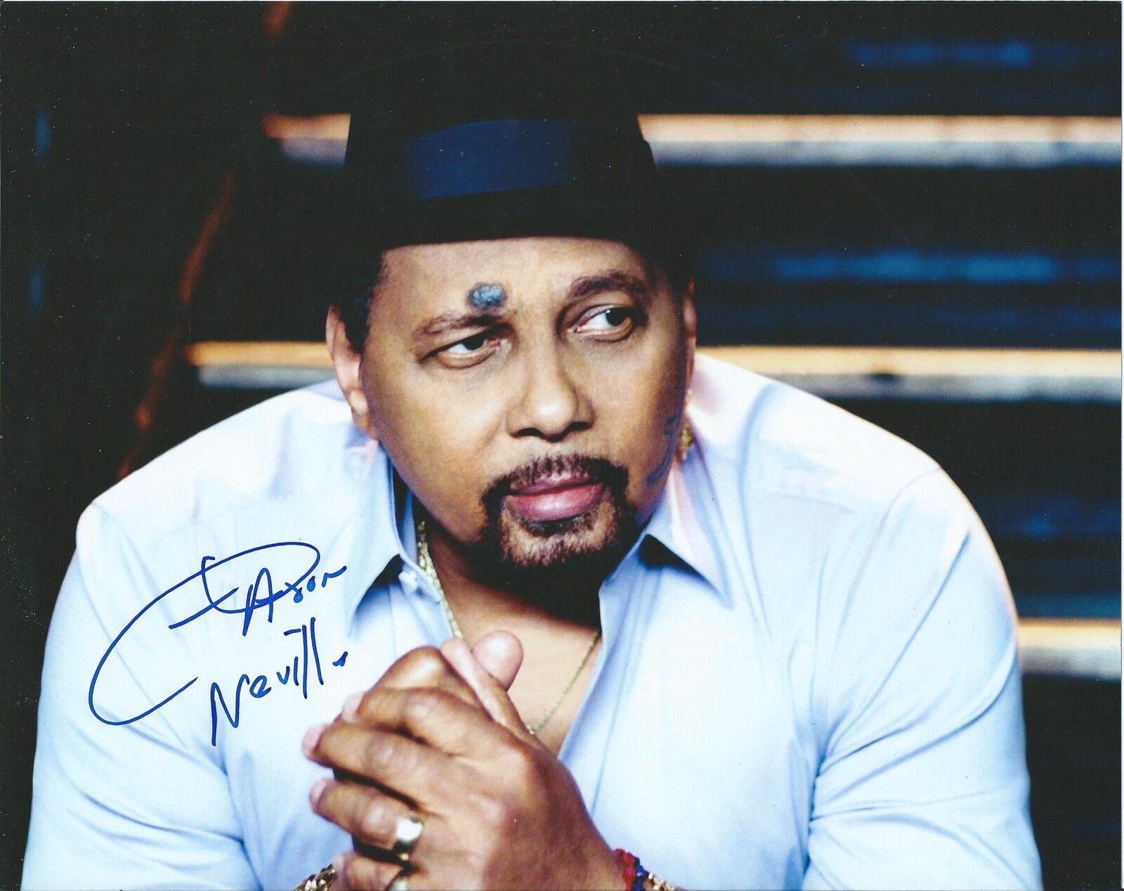 Aaron Neville *THE NEVILLE BROTHERS* Signed 8x10 Photo Poster painting AD6 COA GFA PROOF!