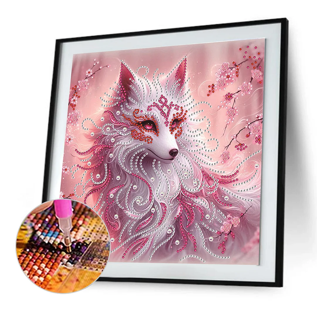 Fox - Partial Special Shaped Drill Diamond Painting Kits (Canvas|30*30cm)