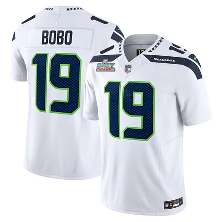 Youth Seattle Seahawks #19 Adam Thielen White Super Bowl LX Vapor F.U.S.E. Limited Stitched Jersey