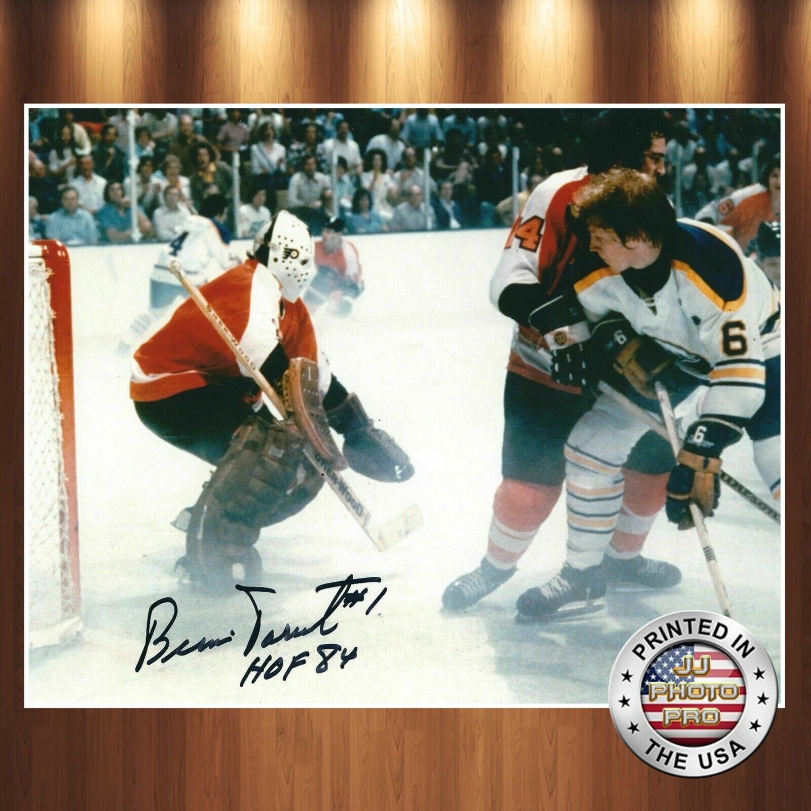 Bernie Parent Autographed Signed 8x10 Photo Poster painting (Flyers HOF) REPRINT