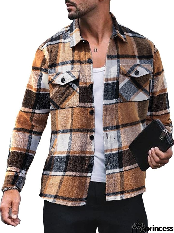 Men's Button Up Classic Plaid Extra Soft Cotton Shirts