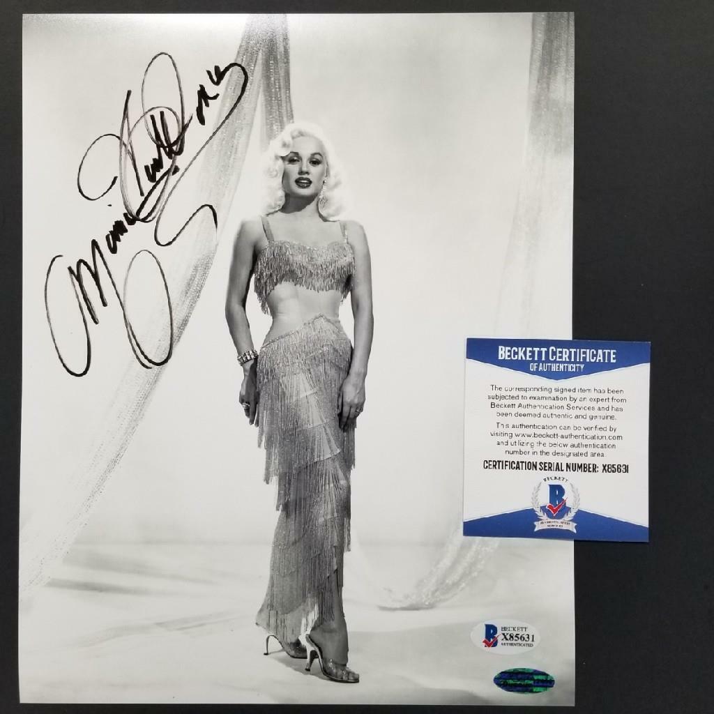 Mamie Van Doren signed 8x10 Photo Poster painting #7 Actress Playboy Autograph ~ Beckett BAS COA