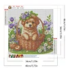 Diamond Painting - Full Round Drill - Dog Flower(Canvas|40*40cm)
