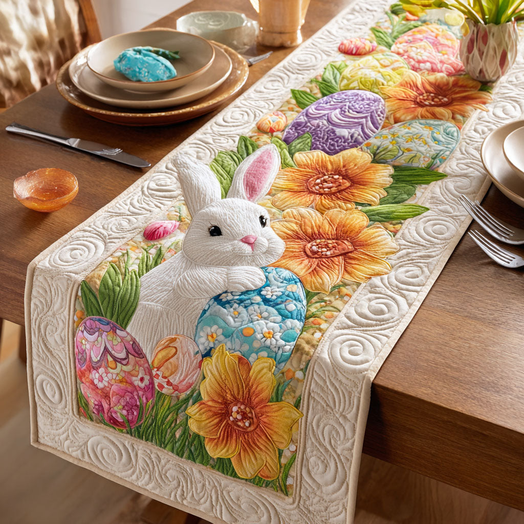 Sunny Bunny Fields Quilted Table Runner NCU0TD2281 everthome