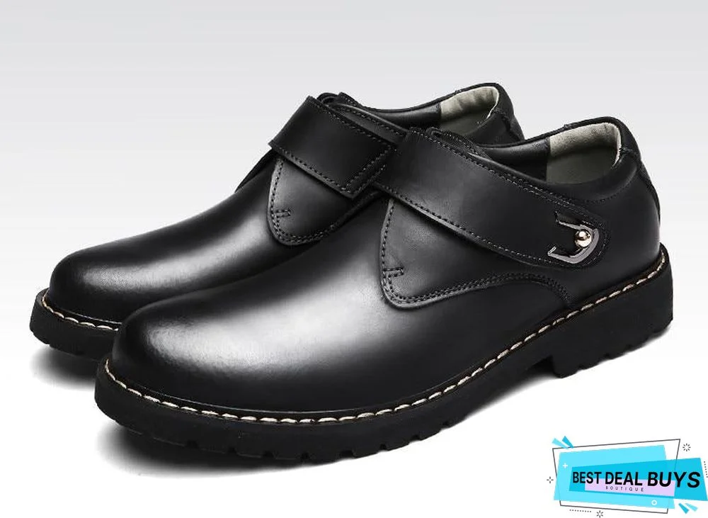 Men's Oxford Shoes Men Flats Fashion Genuine Leather Casual Men Shoes