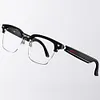 Smart Glasses AI Voice Assistant BT Audio Glasses with Open Ear Speaker Hands-Free Calls & Built-in Microphone for Men & Woman