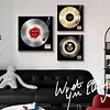 Retro Vinyl Record Light Decoration Painting High-End Bedroom CD Album Desktop Decoration Painting Creative Art Hanging Painting
