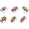6Pcs Acrylique Noël Bonbon-Bricolage Autocollant Aimant