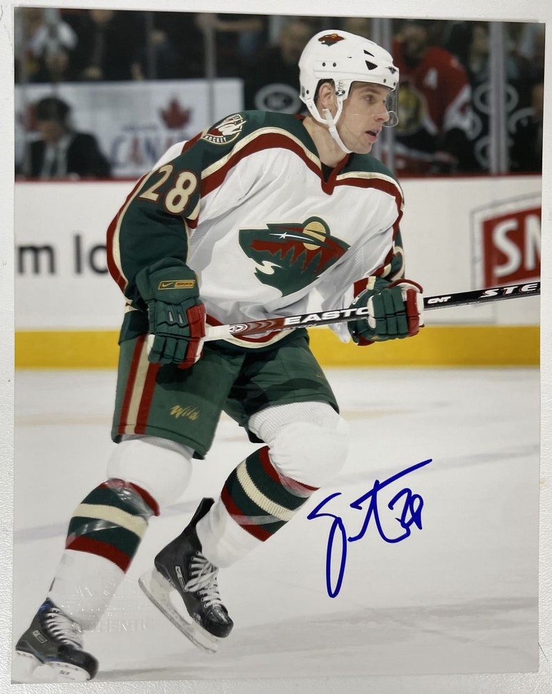 Todd White Signed Autographed Glossy 8x10 Photo Poster painting Minnesota Wild - COA Matching Holograms