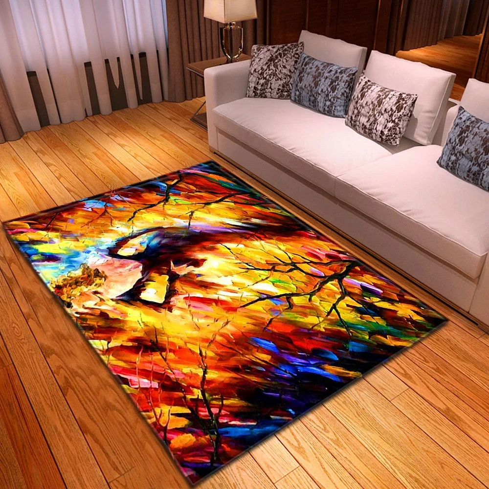 Modern Carpet Living Room Bedroom Decoration Kids Room Carpets Hallway Floor Children Rugs Home Flannel 3D Pattern Bedside Mat