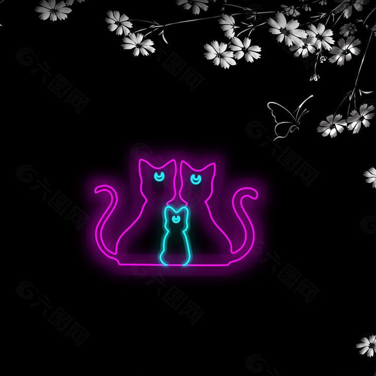 Anime -Sailor Moon Luna cat neon sign Anime neon light Neon LED wall art for living room bedroom decoration