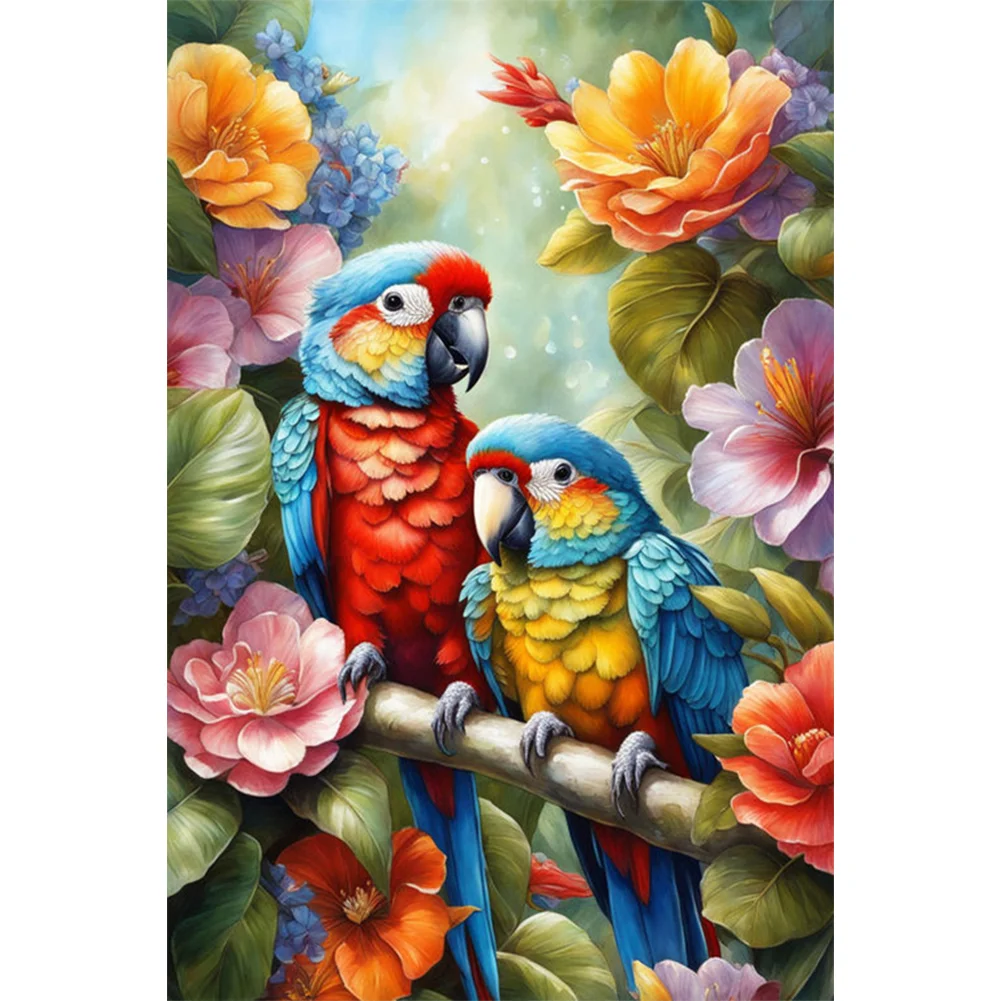 Partial AB Diamond Painting - Full Round Drill - Parrot(Canvas|45*65cm)
