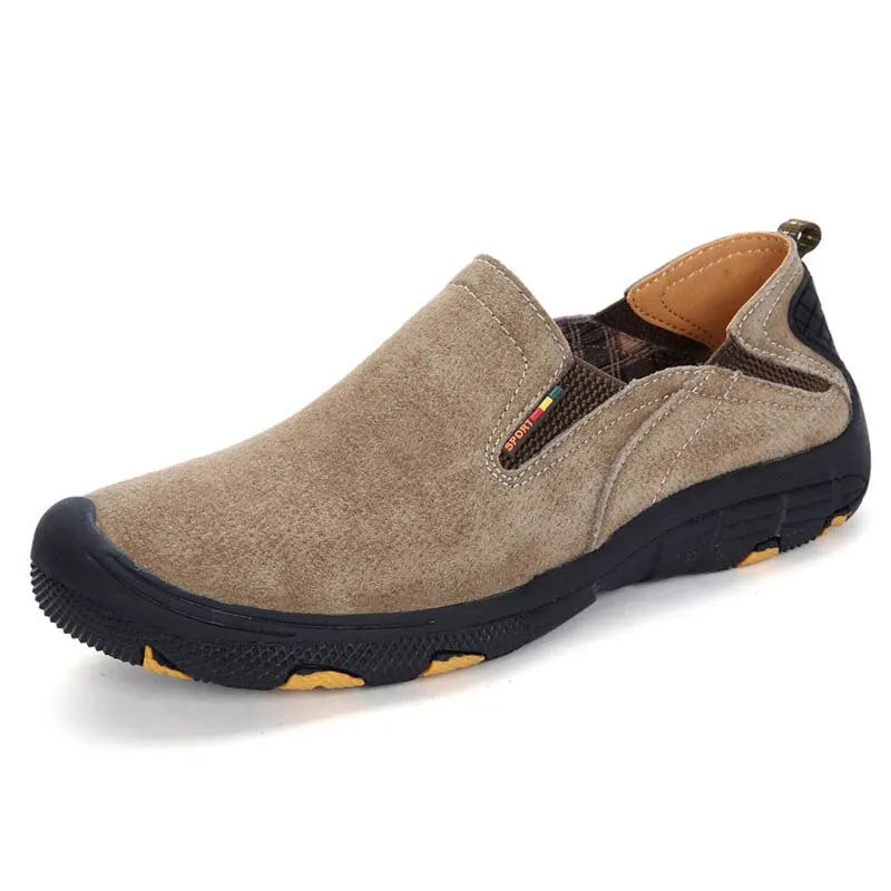 New Moccasins Male Loafers Men Casual Shoes Slip On Flats Genuine Leather Comfty Driving Walking Soft Footwear Spring Boat Plus