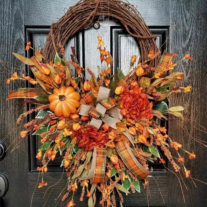 Sunflower Wreath Front Door Wreath For Home Decor、、sdecorshop