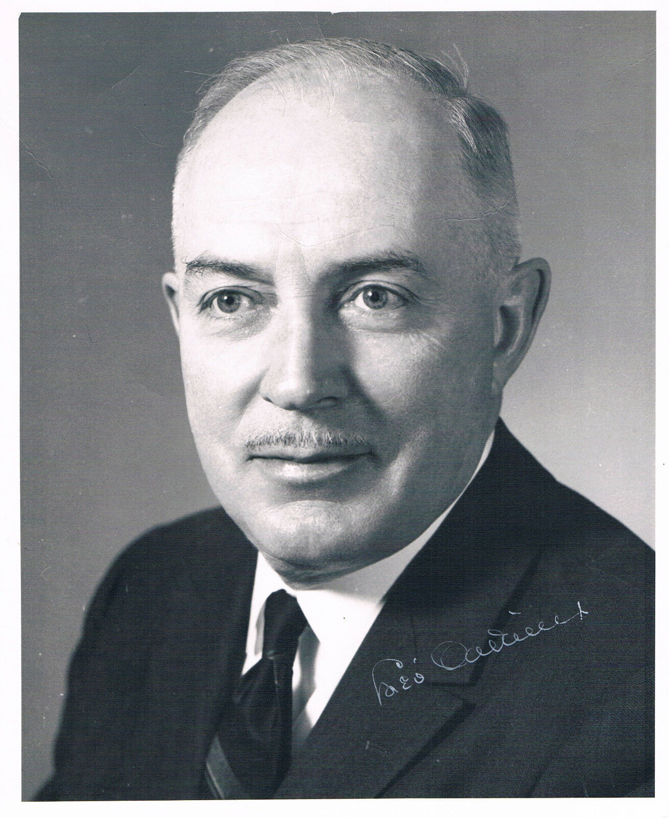 Canada Minister Léo Cadieux 1908-2005 genuine autograph 8x10