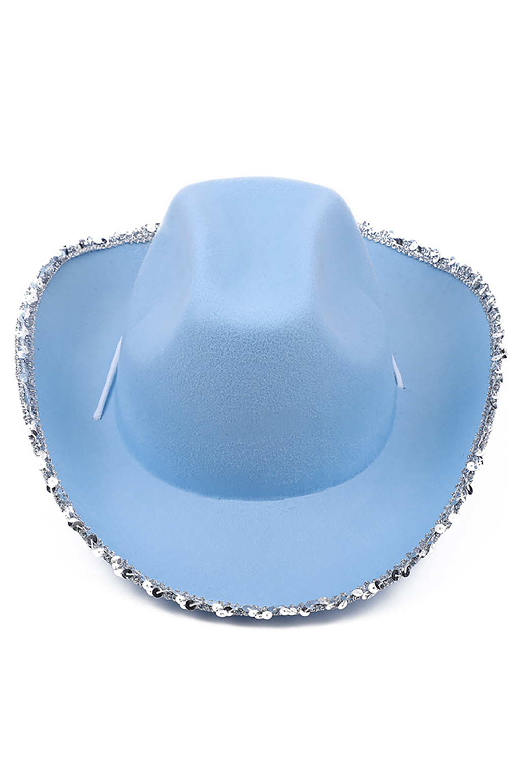Fashion Western Cowboy Silver Rim Rhinestone Hat
