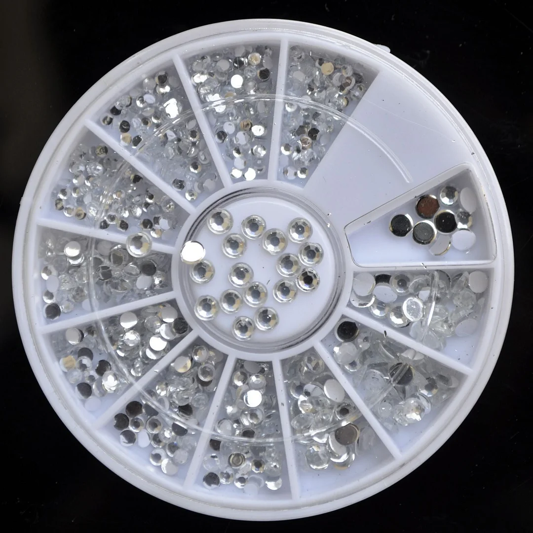 1 box Fish Scale Nail Sequins Holo Silver Mermaid Hexagon Glitter Sheets Bent Curve Bottom Manicure Nail Art Tips Decorations-Nail Inspo