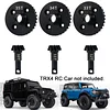AMK TRX4 Overdrive Bevel Gear, 33T/12T Ring Gear Pinion Gear for 1/10 RC Car T-raxxas TRX4 TRX6 Bronco Chevrolet Sport Upgrade