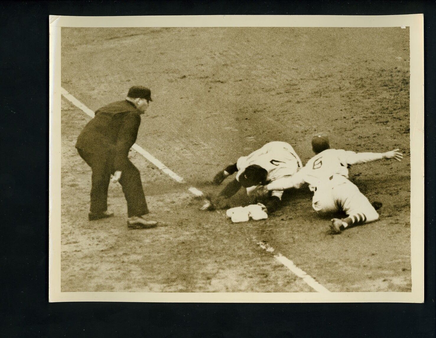 Jake Powell Travis Jackson 1936 World Series Press Photo Poster painting New York Yankees Giants