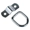 4Pcs 3/8 Heavy Duty D Rings Tie Down Anchors 2400LBS Rivet Clip Retaining Ring