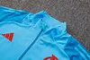 Joyfball 2024/2025 Flamenco Long Zipped Jacket Blue Soccer Jersey 1:1 Thai Quality 
