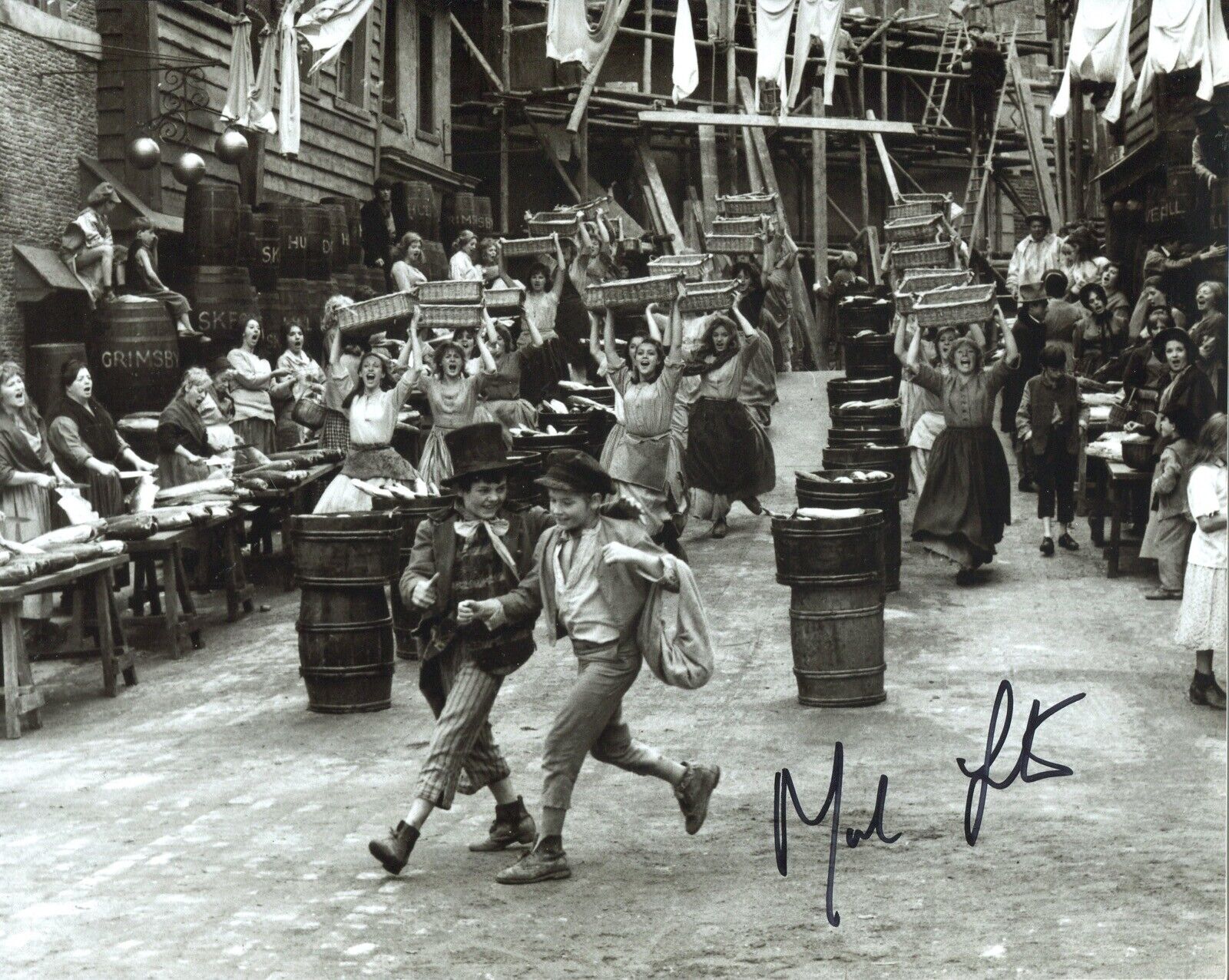 Mark Lester signed OLIVER! movie song scene 8x10 Photo Poster painting - UACC DEALER