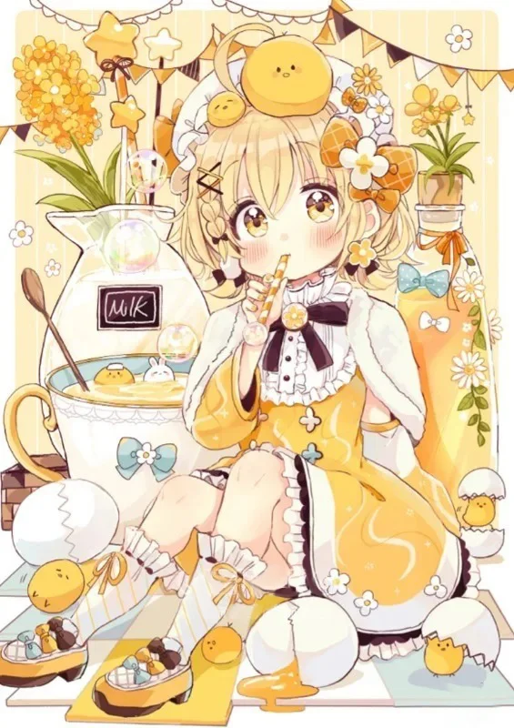 Anime Girl -11Ct Stamped Cross Stitch -50*65Cm(Canvas)