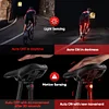 Smart Bike Rear Light 100 Lumen &ndash; with Brake/Light/Motion Sensor, 6 Modes, USB C Rechargeable, IP65 Waterproof, Mounts for Saddle & Seatpost, Donperegrino BX4 Bike Lights