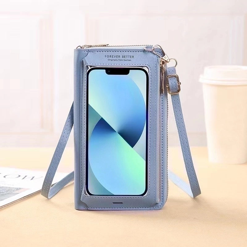 Women’s Pu Leather Solid Color Minimalist Square Zipper Shoulder Bag