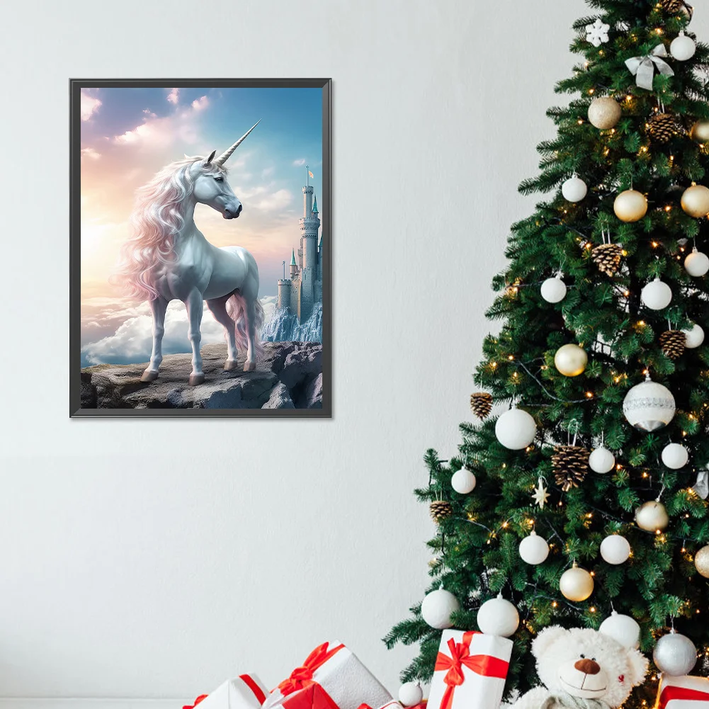 Full Round Diamond Painting 30*40cm - Fantasy Unicorn
