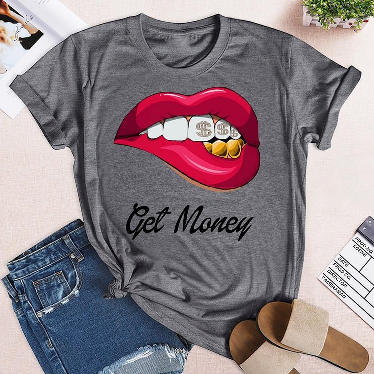 Get Money lips T-Shirt-04836