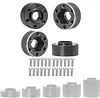 AMK 4pcs Brass Wheel Weights 9mm Wheel Hex Hub Widen Adapter for 1/10 RC Crawler 1.9in/2.2in Wheels Rim Axial SCX10 TRX4 Counterweight