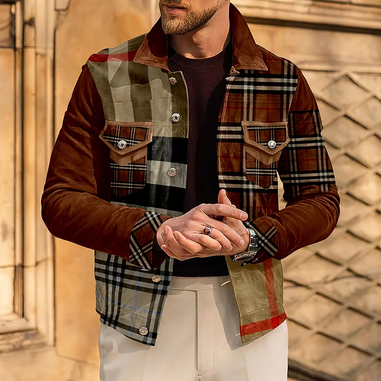 LONG SLEEVE VINTAGE PRINT JACKET