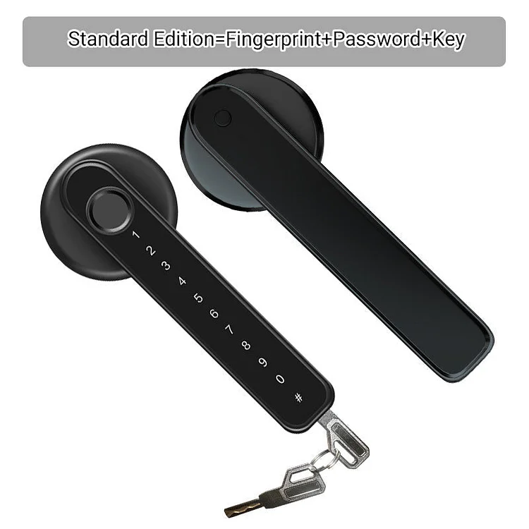 🔥 Fingerprint Smart Door Lock Handle With Bluetooth APP Control