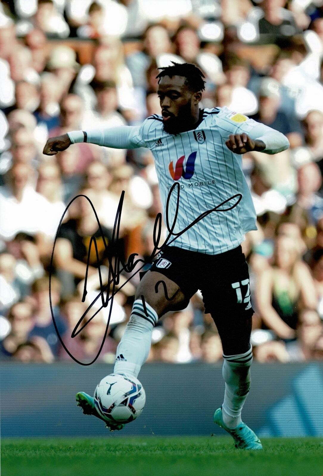 Nathaniel Chalobah Signed 12X8 Photo Poster painting Fulham F.C. Autograph AFTAL COA (1657)